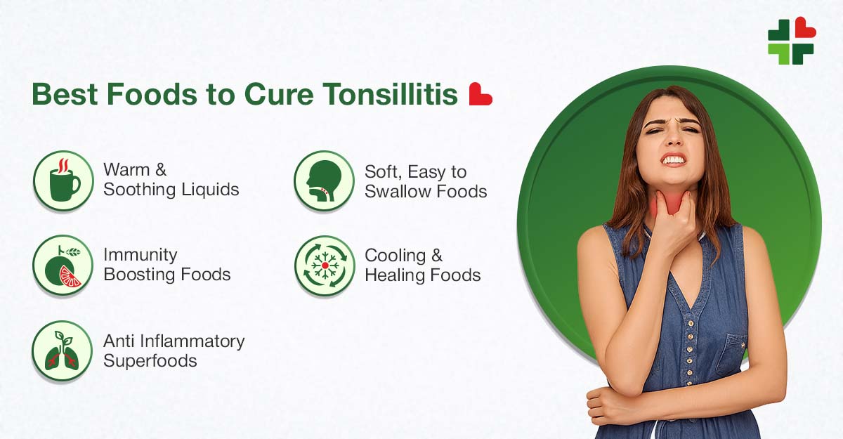 best food to cure tonsilitis